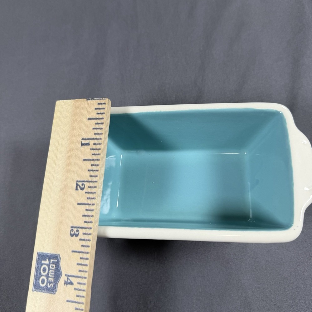 The Pioneer Woman Blooming Bouquet Mini Loaf Pan Blue Floral - Picture 5 of 5